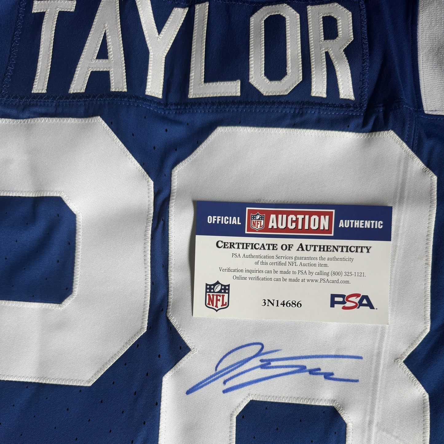 Jonathan Taylor HAND SIGNED TEAM ISSUED 💪 Indianapolis Colts Nike NFL Jersey 👕 Also Inc. COA 🛡️