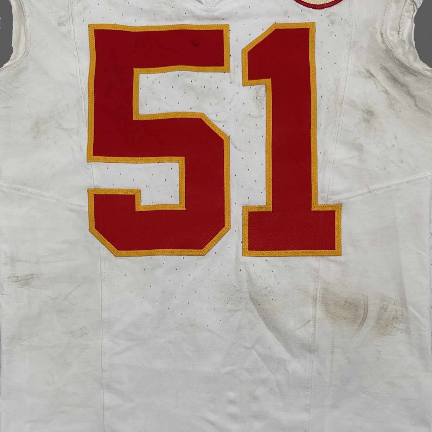 Mike Danna GAME WORN 💪 10/06/25 Kansas City Chiefs Nike NFL Jersey 🎽 vs Jaguars - COA included 🛡️