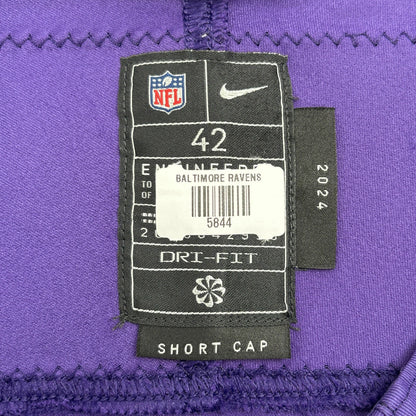 Charlie Kolar GAME-WORN💪10/12/25 On-Field Baltimore Ravens💜Jersey vs.Los Angeles Rams🐏