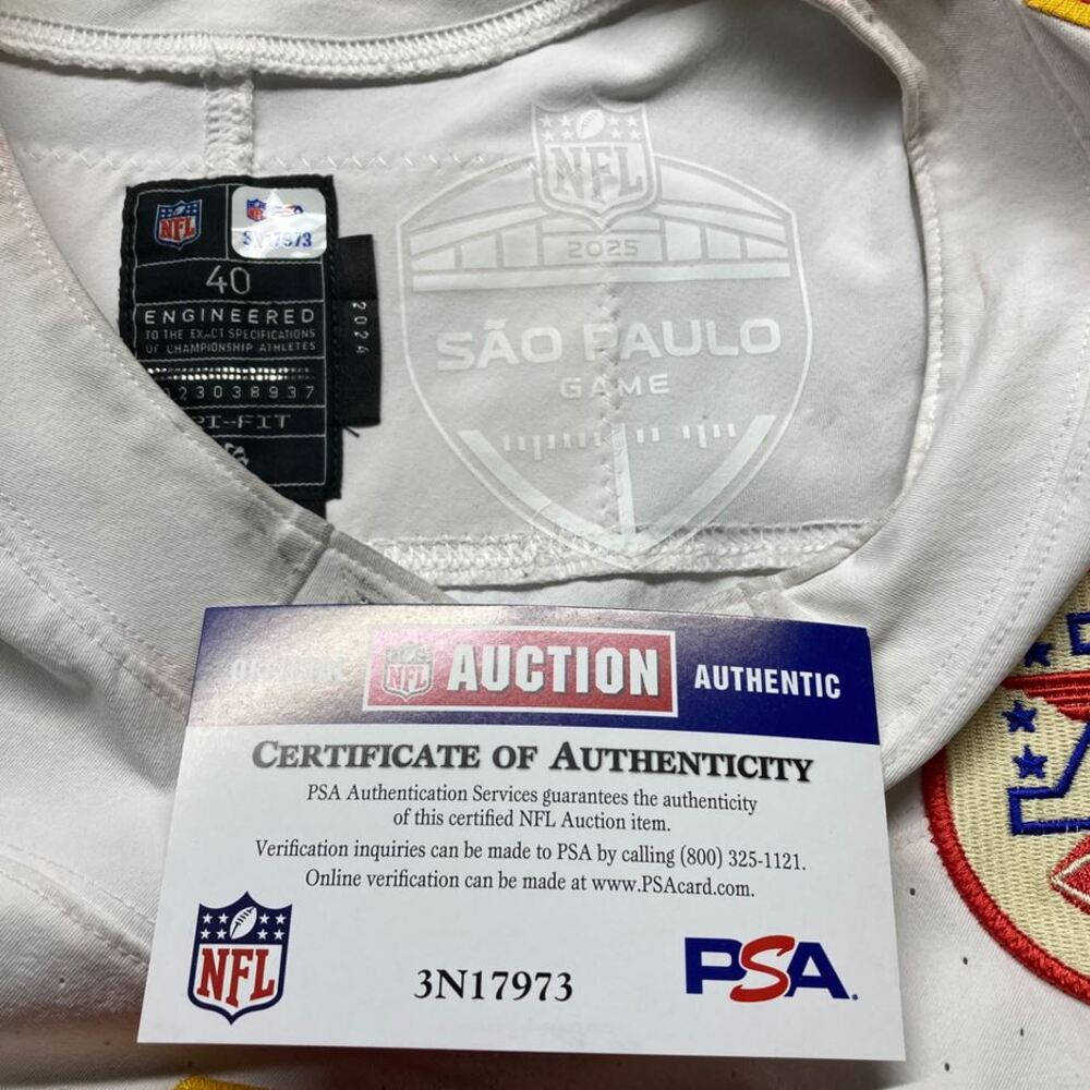 Bryan Cook GAME WORN 💪 09/05/25 Kansas City Chiefs Nike NFL Jersey vs Los Angeles Chargers Also includes Professional Sports Authenticator (PSA)