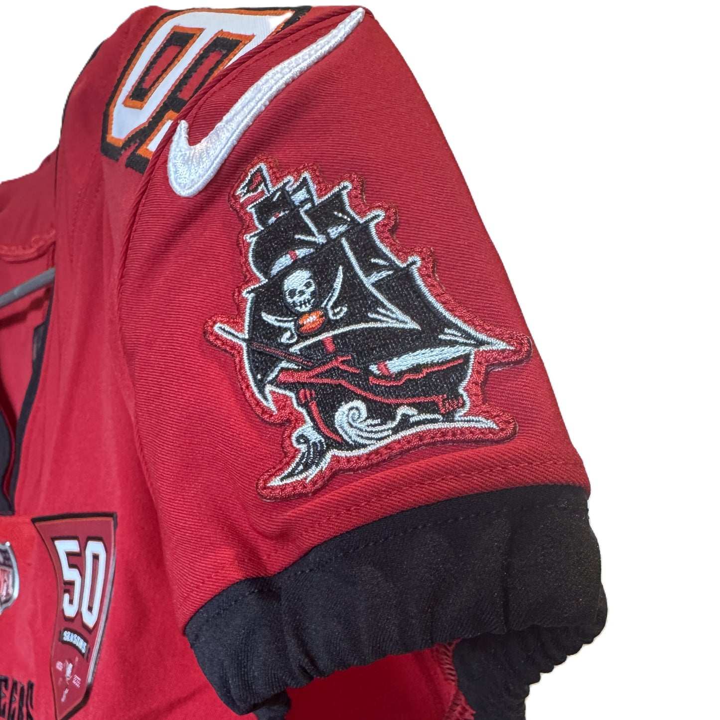Emeka Egbuka GAME-ISSUED Tampa Bay Buccaneers On-Field Nike NFL Jersey🎽(Red)