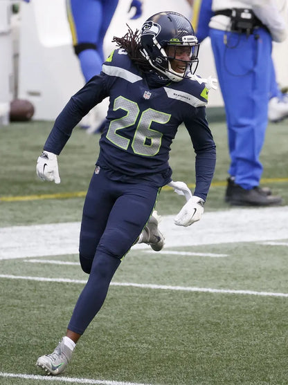 Shaquill Griffin GAME-WORN 💪 10/14/18 Seattle Seahawks NFL Jersey 👕 Inc. PSA COA 🧾🌍 vs. Oakland Raiders in London
