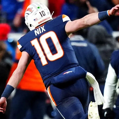 BO NIX Signed ✍️ Denver Broncos 🐎 NIKE Limited NFL Jersey - Sports Memorabilia🏈 Inc. Authentication 🛡️