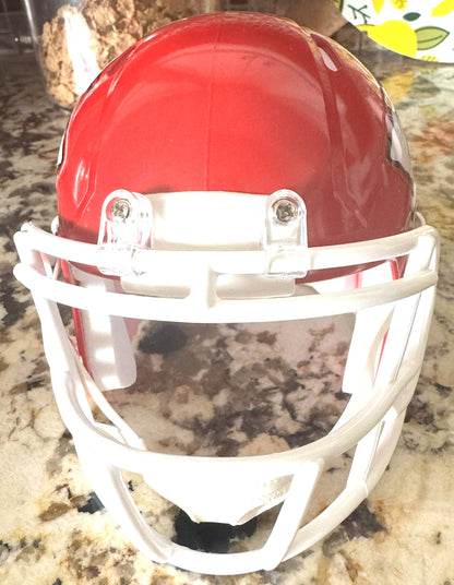 Trent McDuffie Signed✍️Kansas City Chiefs mini Speed Helmet - 💯NFL Memorabilia