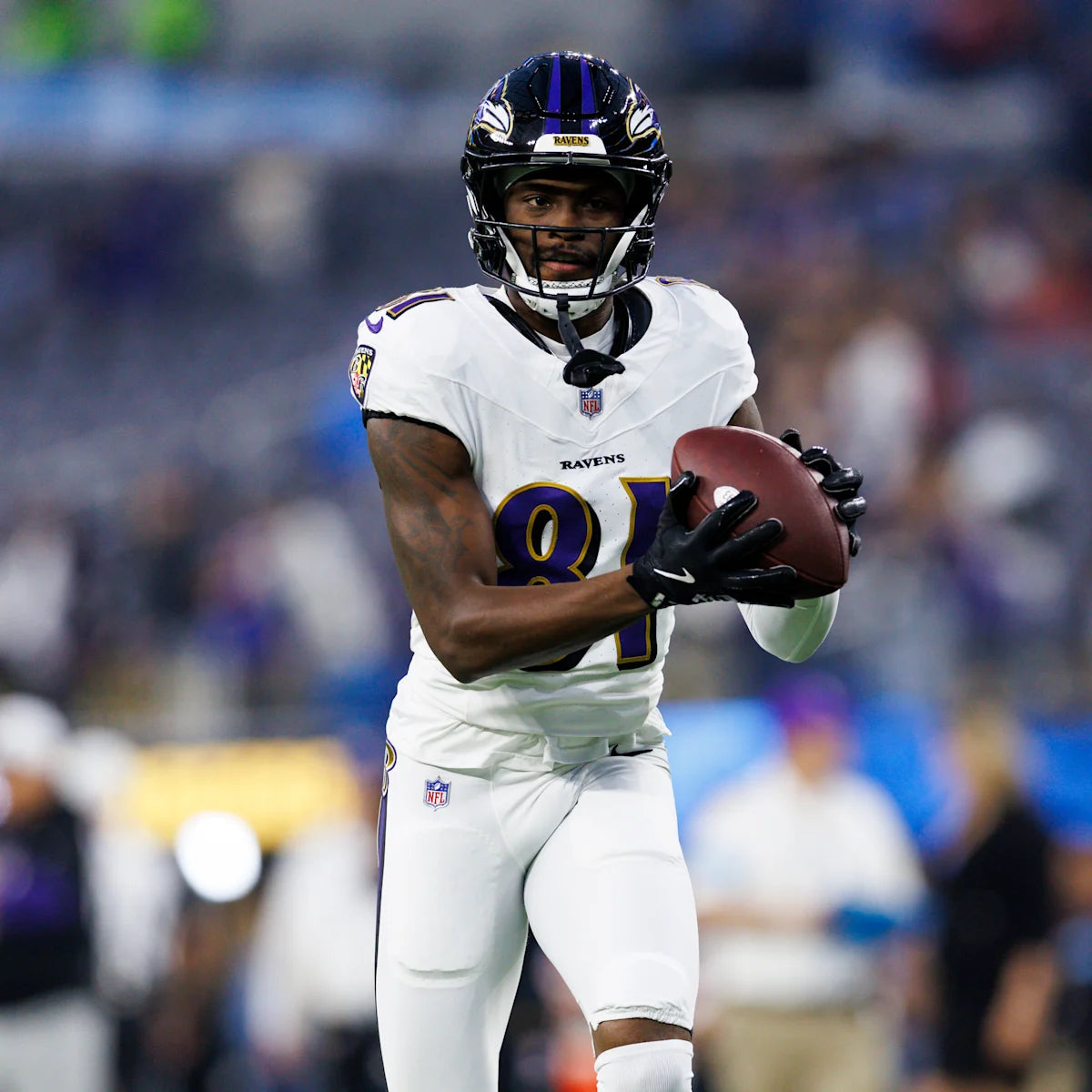Tez Walker GAME-WORN💪09/07/25 Baltimore Ravens💜NFL Jersey vs. Buffalo Bills inc.COA📄