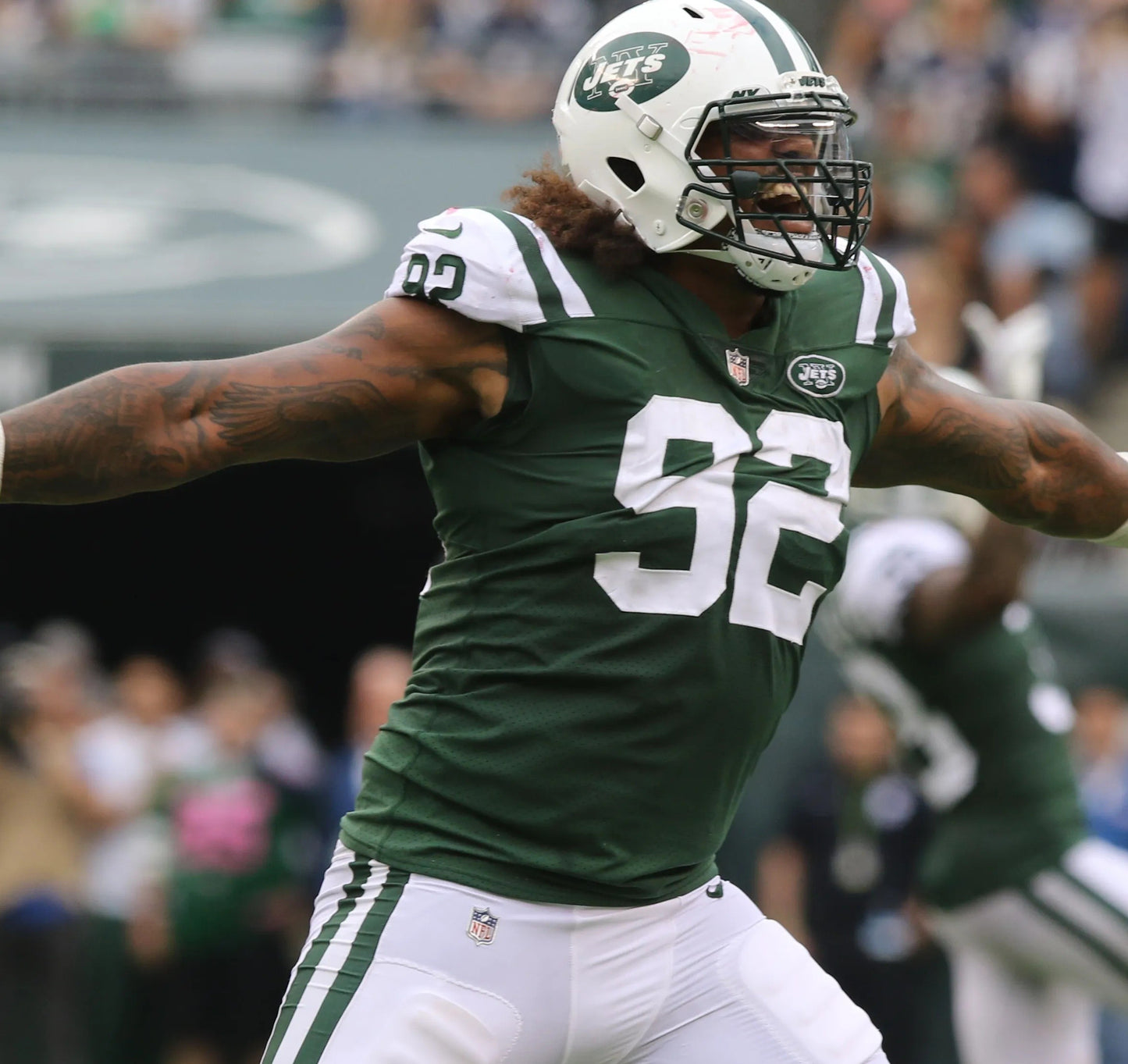Leonard Williams GAME USED/WORN 💪 New York Jets Nike NFL Jersey 👕 with PSA Authenticity🛡️