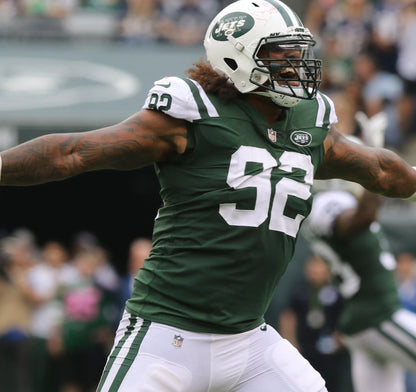 Leonard Williams GAME USED/WORN 💪 New York Jets Nike NFL Jersey 👕 with PSA Authenticity🛡️