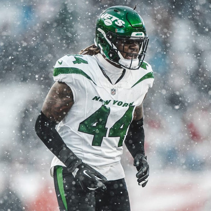 Jamien Sherwood GAME WORN 10/10/21 PHOTO MATCHED 📸 New York Jets NFL Jersey vs Atlanta Falcons Also includes PSA COA 🛡️