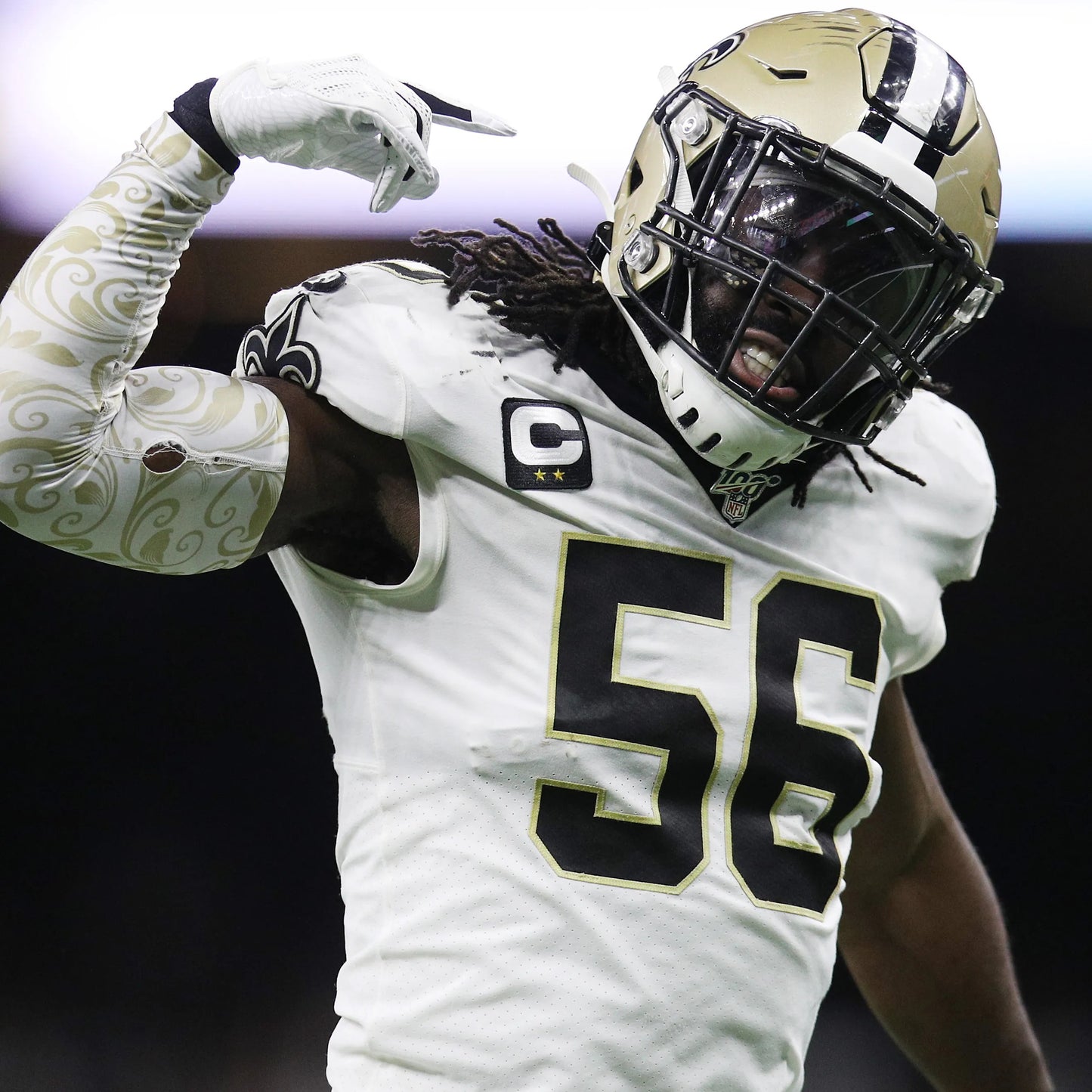 Demario Davis GAME ISSUED 💪 Pro Bowl Games 2024 New Orleans Saints Authentic Nike NFL Jersey 👕 With PSA Authenticity 🛡️