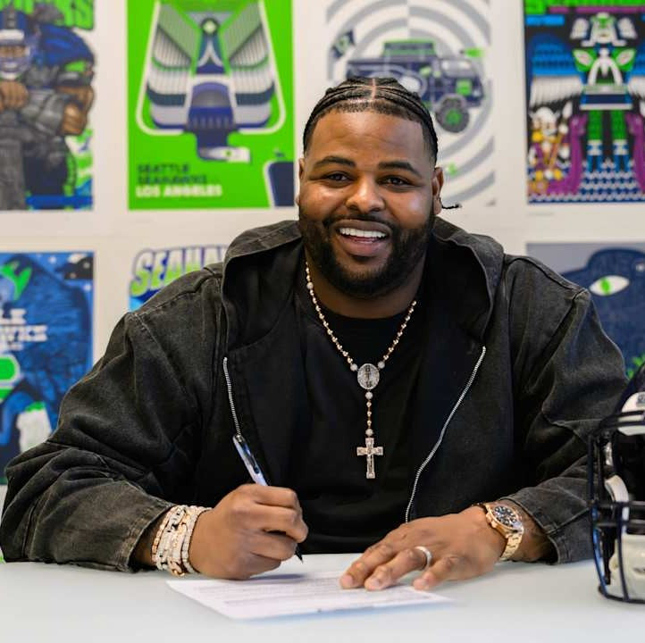 Johnathan Hankins GAME-WORN💪12/15/24 Seattle Seahawks NFL Color Rush Jersey👕vs. Green Bay Packers Inc.COA