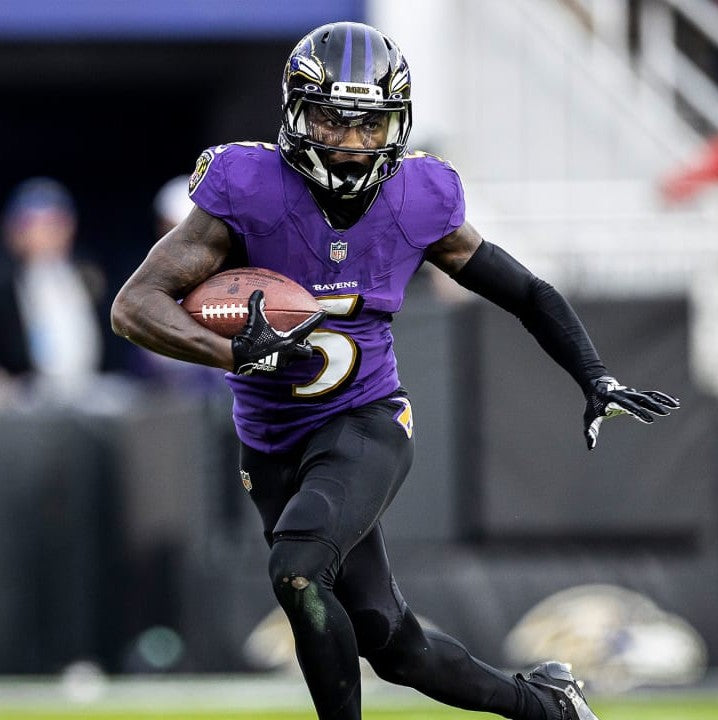 Hollywood Brown GAME-WORN💪Baltimore Ravens💜Nike On-Field NFL Jersey PSA COA