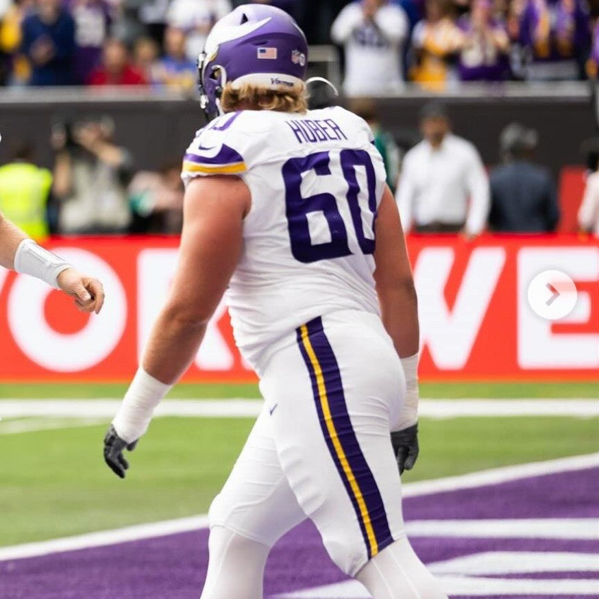 Joe Huber GAME WORN 💪 09/28/25 Minnesota Vikings vs Pittsburgh Steelers Nike NFL Jersey Also includes PSA Authentication