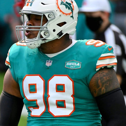 Raekwon Davis GAME/TEAM ISSUED 💪 Miami Dolphins 🐬 Nike On-Field NFL Jersey 🎽  Inc. PSA Authenticity 🛡️