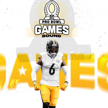 Patrick Queen TEAM-ISSUED💪2025 Pro Bowl Games Pittsburgh Steelers NFL Jersey👕Inc. PSA Authentication🛡️