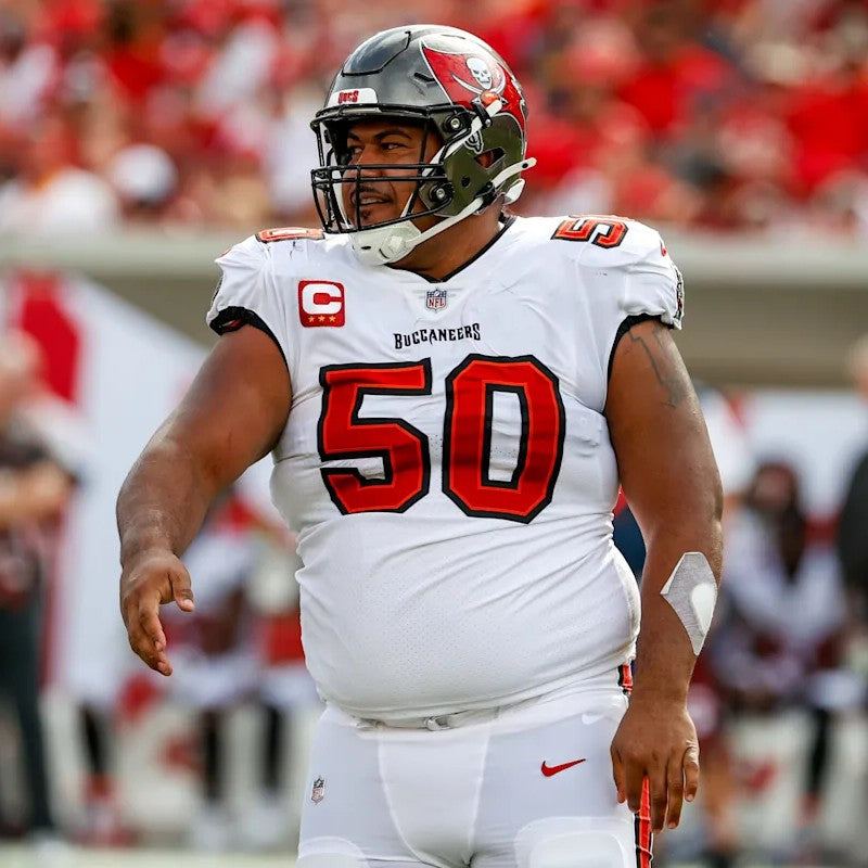 Vita Vea GAME-ISSUED💪Tampa Bay Buccaneers On-Field Nike NFL Jersey🎽Inc.COA📄