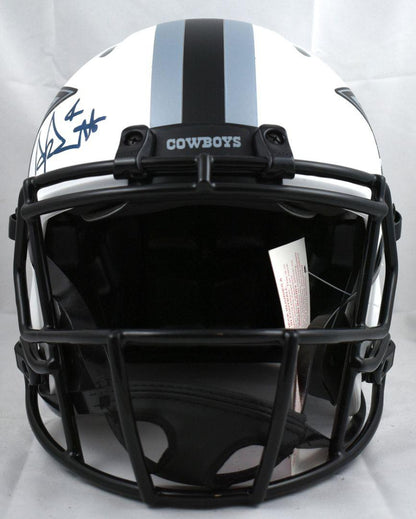 Dak Prescott Signed✍️ Dallas Cowboys Full-Size Authentic On-Field Lunar Eclipse Alternate Speed Helmet (Beckett)