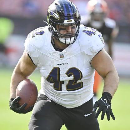 Patrick Ricard GAME-WORN💪10/06/24 PHOTO-MATCHED📸Baltimore Ravens💜NFL Jersey victory vs.Bengals