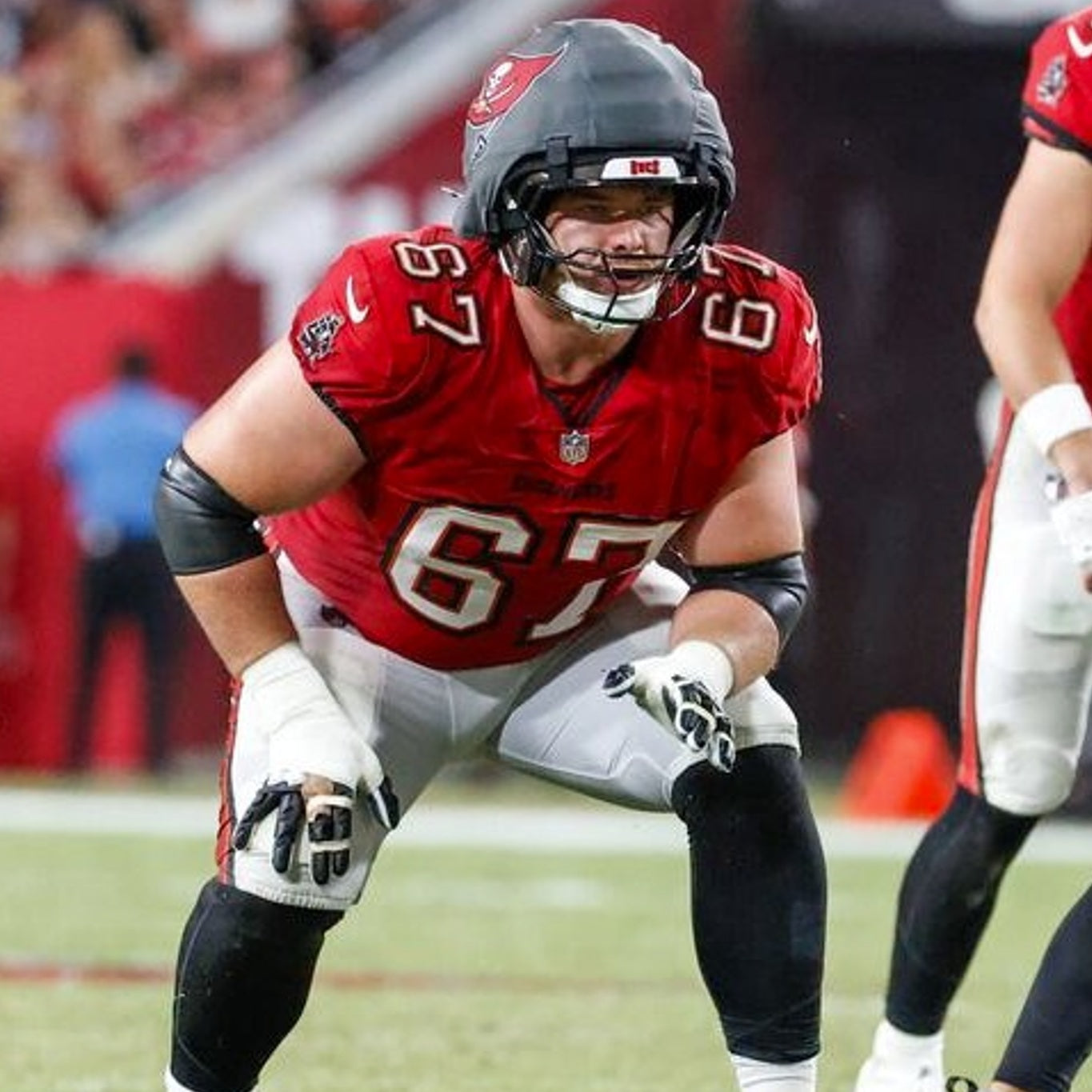 Luke Goedeke GAME WORN 💪12/07/25 Tampa Bay Buccaneers Nike NFL Jersey vs New Orleans Saints Includes Authenticity