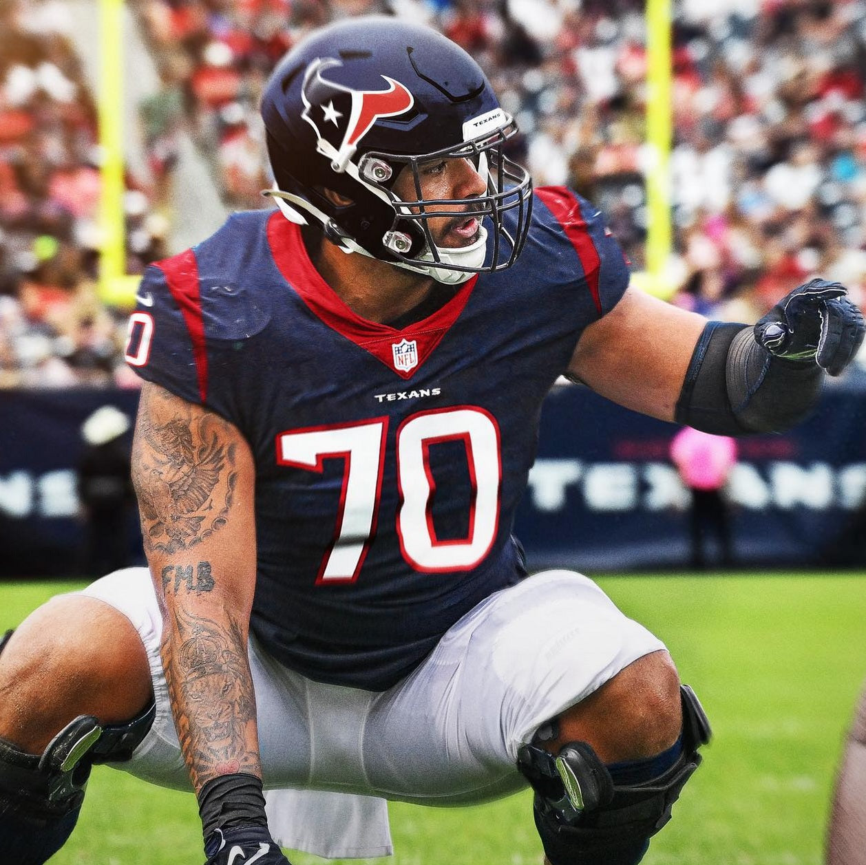 Juice Scruggs GAME WORN 💪 09/28/2025 Houston Texans Nike NFL Jersey 🎽 vs. Tennessee Titans