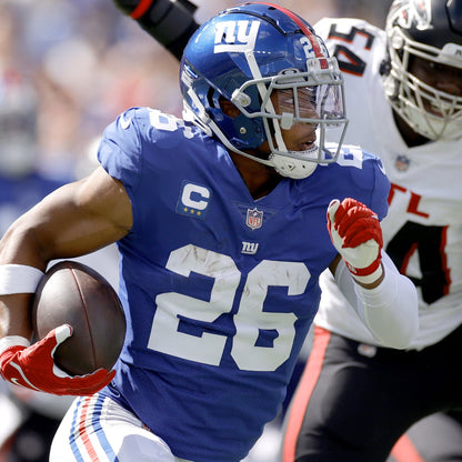 Saquon Barkley Hand Signed ✍️ New York Giants Nike NFL Jersey 👕 Also includes Authenticity 🛡️