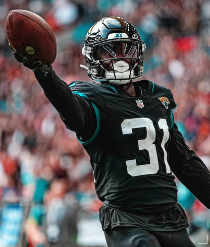 Darious Williams GAME WORN 💪 (10/30/22) PHOTO MATCHED 📸 Jaguars Nike NFL Jersey 👕 vs. Denver Broncos in London