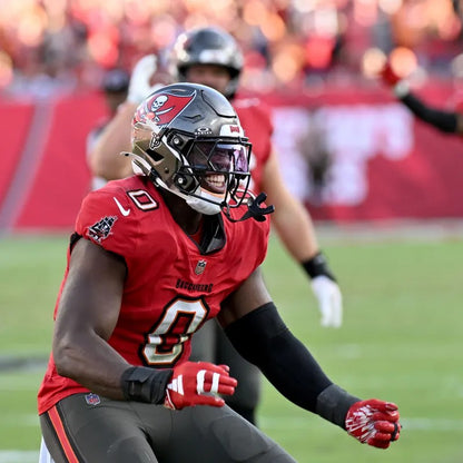 Yaya Diaby💪Hand-Signed Tampa Bay Buccaneers🏴‍☠️ Riddell Mini Helmet Includes COA🏈