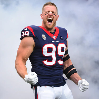 J.J. Watt TEAM ISSUED 🔥 Color Rush Houston Texans 🐂 Nike NFL Jersey 👕 inc COA 🛡️