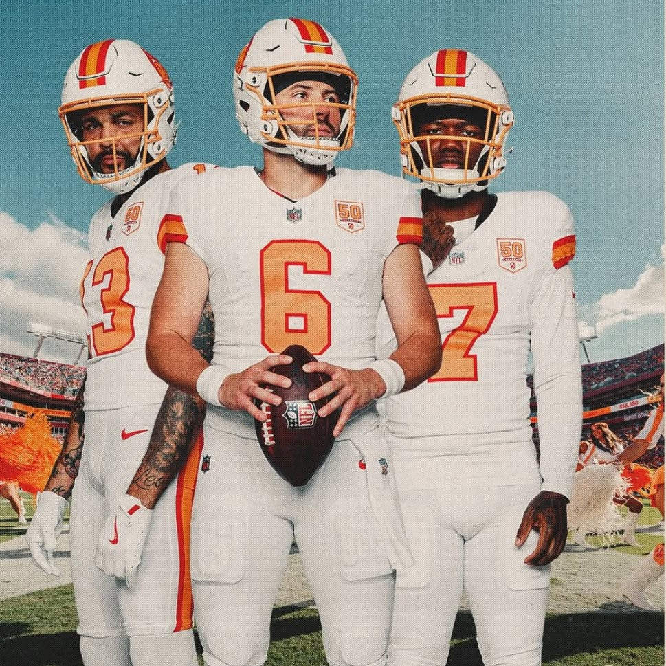 Bucky Irving GAME ISSUED Tampa Bay Buccaneers Nike NFL Creamsicle Jersey Inc.COA