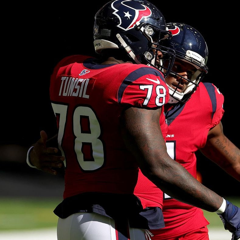 Laremy Tunsil Team Issued 💪 Houston Texans 🐂 Nike NFL Jersey 👕 Also included is COA 🛡️