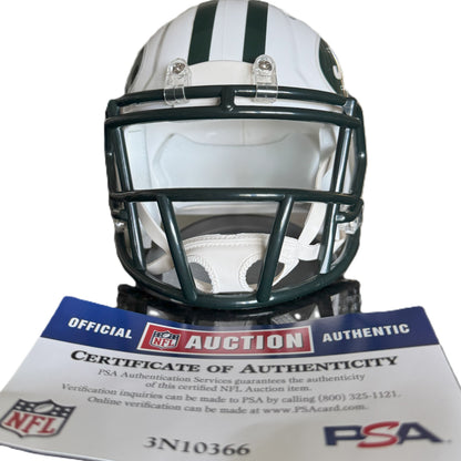 Sam Darnold Hand Signed ✍️ New York Jets 🟢⚪ mini NFL Helmet 🏈 Also includes PSA COA 🛡️