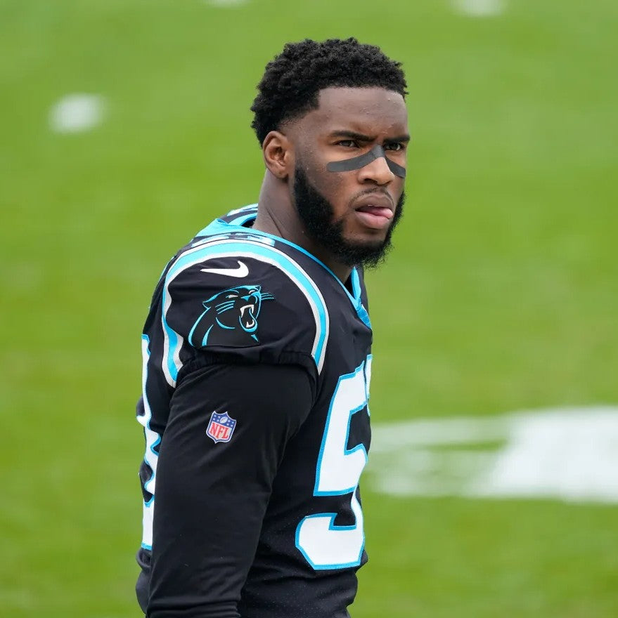Brian Burns GAME WORN 💪 11/21/21 Carolina Panthers Nike On-Field NFL Jersey vs. Washington Commanders Also includes PSA Authenticity ✅