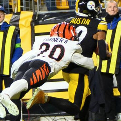 DJ Turner II GAME WORN 10/16/25 💪 Cincinnati Bengals 🐅 Nike NFL Jersey 👕vs Pittsburgh Steelers inc. COA 🛡️