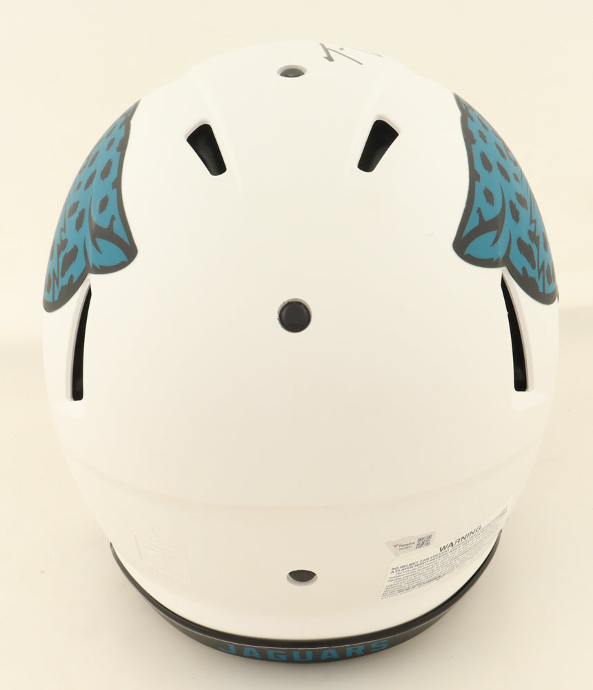 Trevor Lawrence Hand Signed ✍️ Jacksonville Jaguars 🐆 Full-Size Authentic On-Field Lunar Eclipse Alternate Speed NFL Helmet - Fanatics Authenticated 🛡️