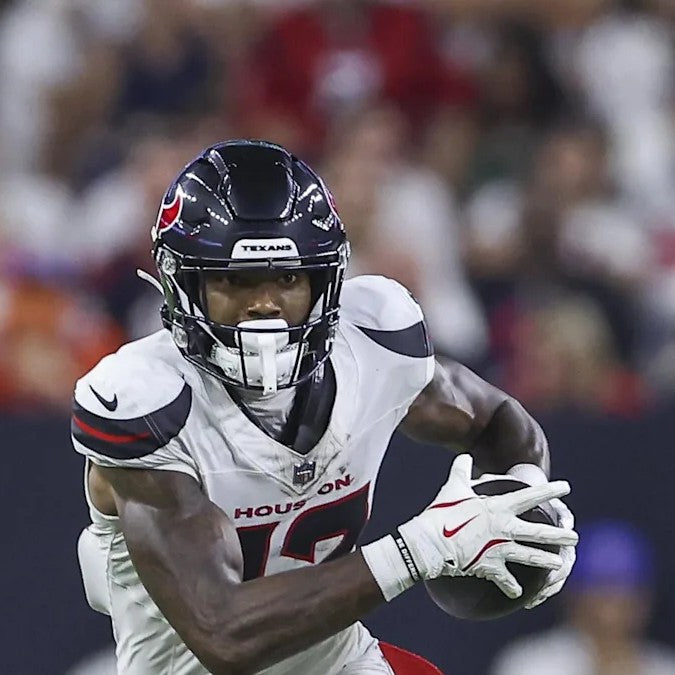 Nico Collins TEAM/GAME ISSUED 💥 Hand Signed✍️ Houston Texans 🐂 Nike NFL Jersey Also inc. COA 🛡️