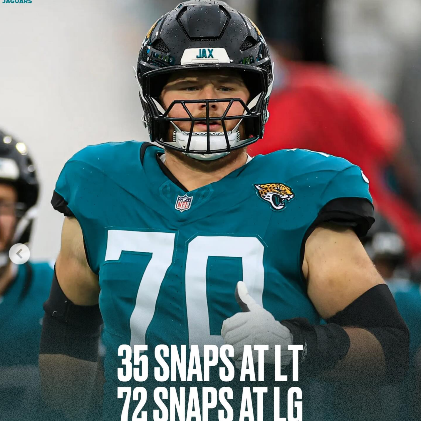 Cole Van Lanen GAME WORN 💪 10/19/25 Jacksonville Jaguars 🐆NFL Jersey 👕vs Los Angeles Rams Also Includes PSA Certificate of Authenticity 🛡️