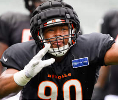 Kris Jenkins Jr. GAME ISSUED (2024-25 Season)🐅Cincinnati Bengals On-Field NFL Jersey👕