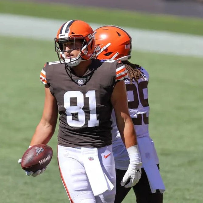 Austin Hooper GAME-WORN 11/15/20💪PHOTO-MATCHED📸Cleveland Browns NFL Jersey👕vs. Houston Texans