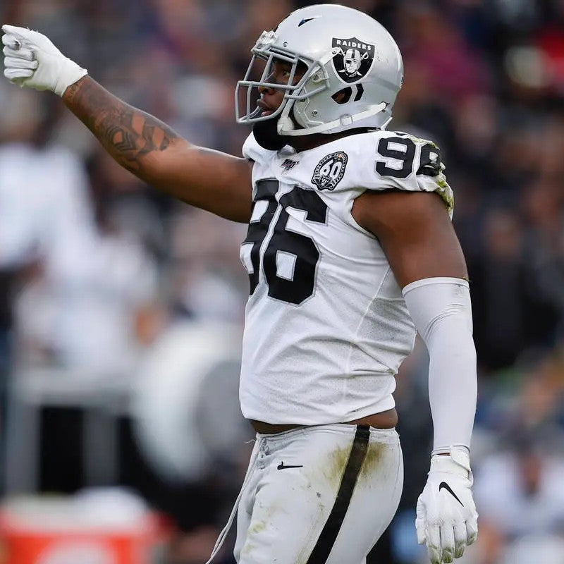 Clelin Ferrell GAME WORN💪12.01.19 Oakland Raiders⚫⚪Nike NFL Jersey 👕vs. Chiefs inc. COA 🛡️