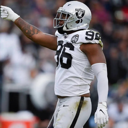 Clelin Ferrell GAME WORN💪12.01.19 Oakland Raiders⚫⚪Nike NFL Jersey 👕vs. Chiefs inc. COA 🛡️