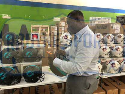 Ronnie Brown Signed Miami Dolphins Full-Size Authentic On-Field Eclipse Alternate Speed Helmet Inc. Authentication 🛡️