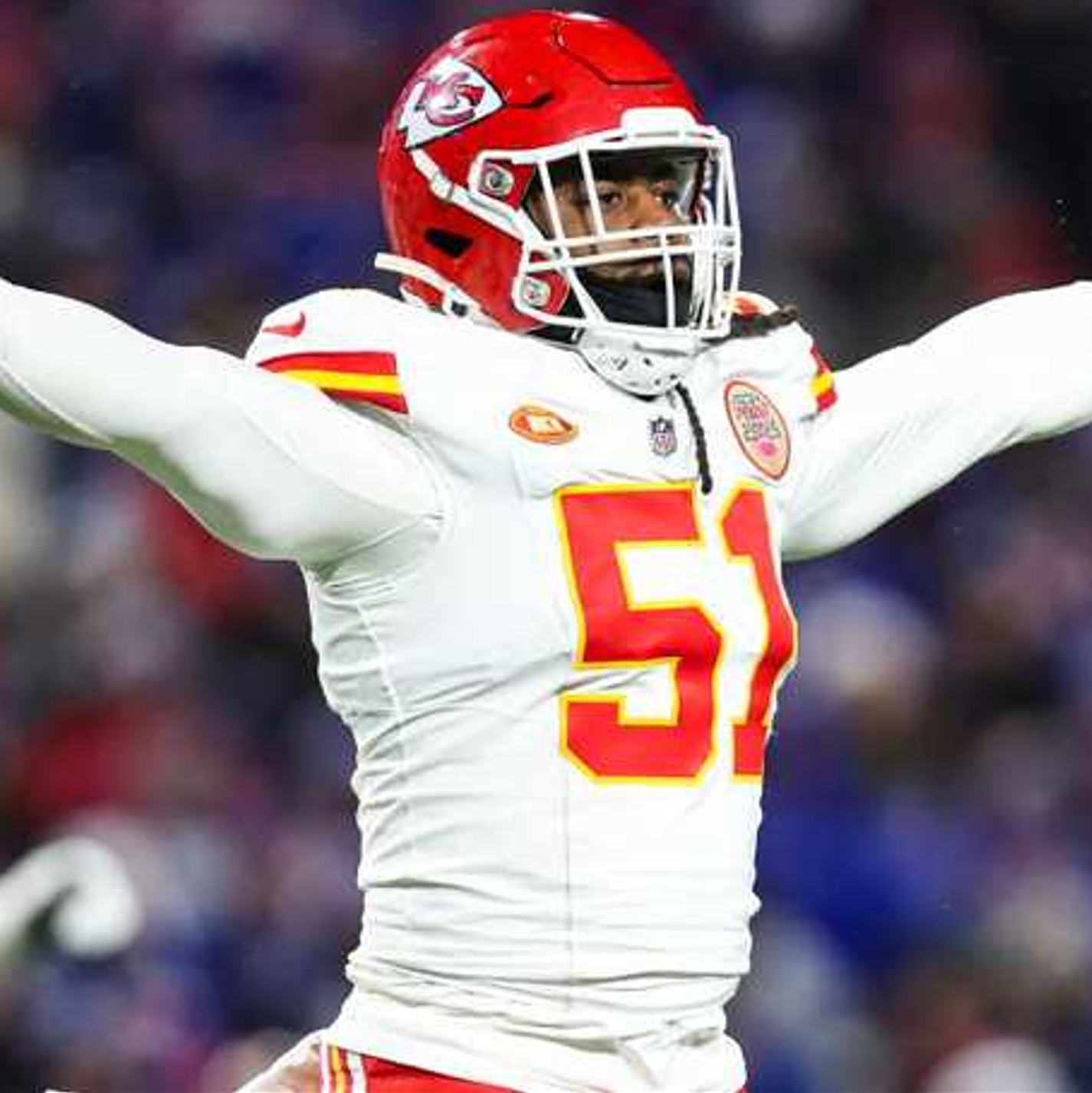 Mike Danna GAME WORN 💪 10/06/25 Kansas City Chiefs Nike NFL Jersey 🎽 vs Jaguars - COA included 🛡️