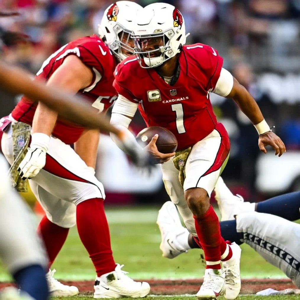 Kyler Murray GAME WORN 11/06/22 PHOTO MATCHED Arizona Cardinals NFL Jersey vs Seattle Seahawk Also includes PSA COA