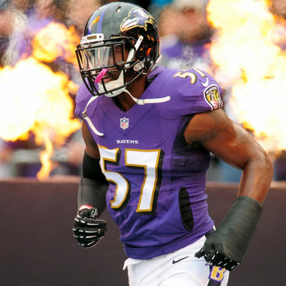C.J. Mosley GAME WORN 💪 10/09/16 Baltimore Ravens Nike NFL Jersey 👕 vs Commanders inc. COA 🛡️