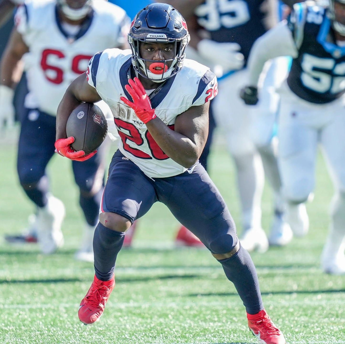 Devin Singletary GAME WORN 💪 11/12/23 & PHOTO MATCHED 📸 Houston Texans Nike NFL Jersey🎽 vs. Cincinnati Bengals – Salute to Service Game