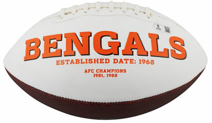 Tee Higgins Signed Cincinnati Bengals Logo Football - NFL Sports Memorabilia