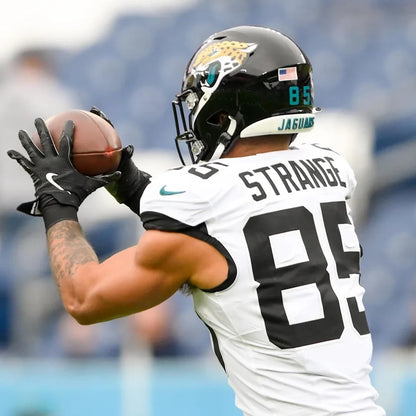 Brenton Strange GAME USED 10/1/23 Jacksonville Jaguars 🐆 Nike NFL Jersey vs. Atlanta Falcons in London 🇬🇧