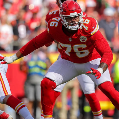 Kingsley Suamataia GAME-USED💪09/14/25 Kansas City Chiefs NFL Jersey🎽vs. Philadelphia Eagles