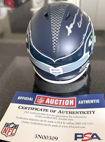 L.J. Collier Hand-Signed✍️Seattle Seahawks mini Helmet NFL Sports Memorabilia💯