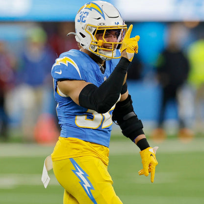 Alohi Gilman GAME WORN 💪 10/05/25 Los Angeles Chargers Nike NFL Jersey vs. Commanders inc. COA 🛡️