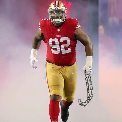 Jordan Elliott GAME USED💪10/20/24 PHOTO MATCHED📸San Francisco 49ers Jersey👕vs Kansas City Chiefs Special Crucial Catch Matchup
